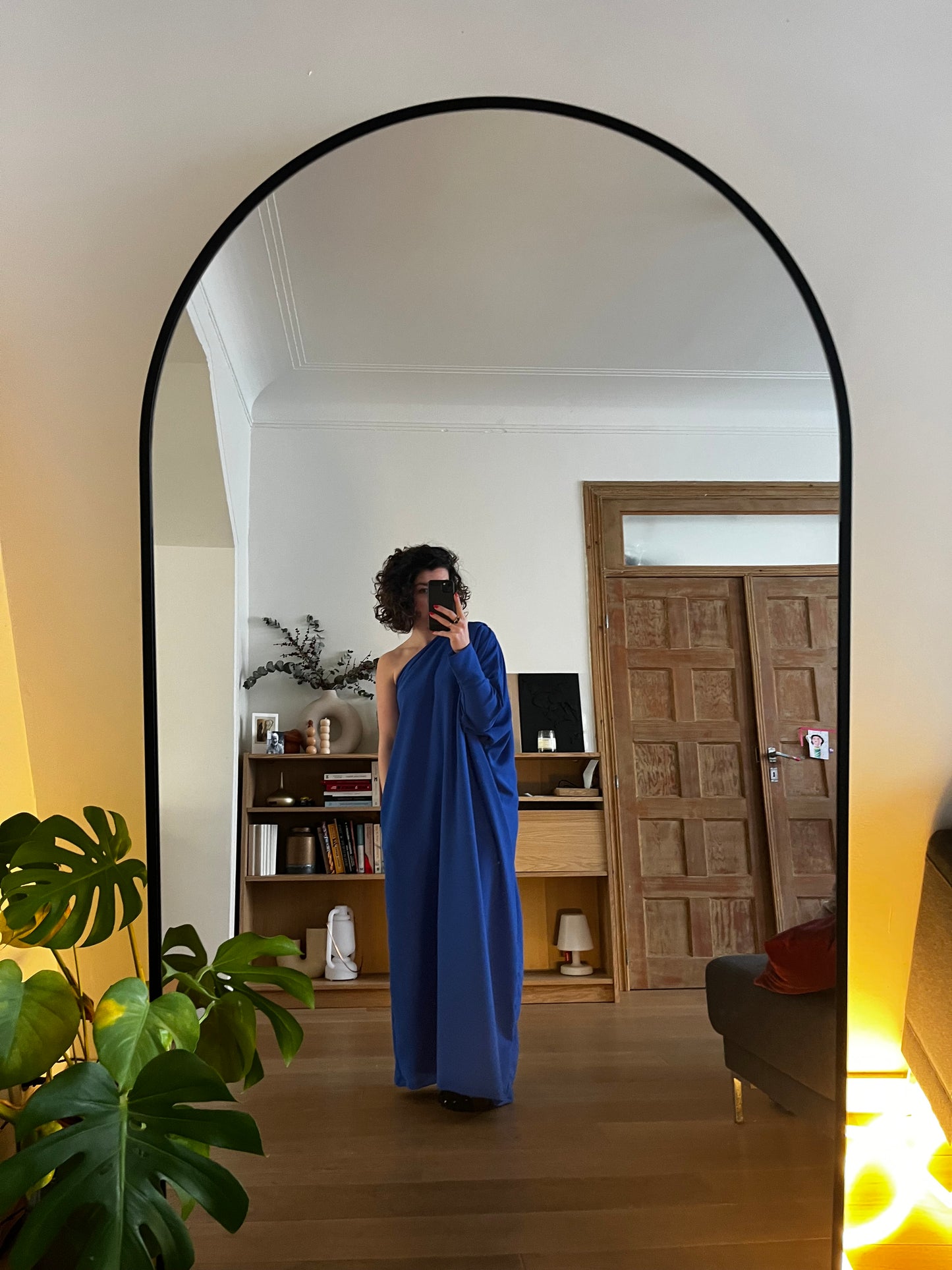 One Shoulder Dress - The Indigo Blue One