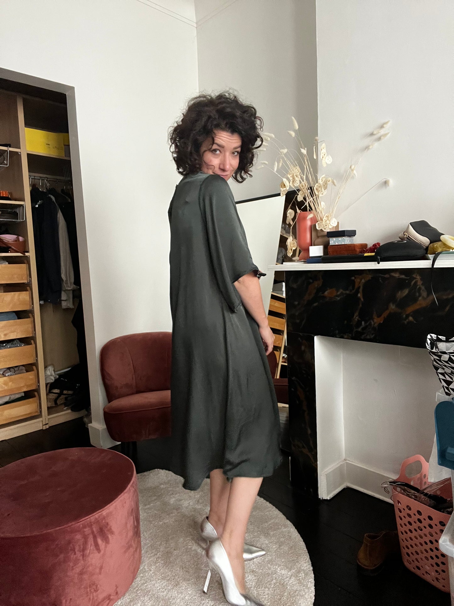 A-Line Dress | Emerald