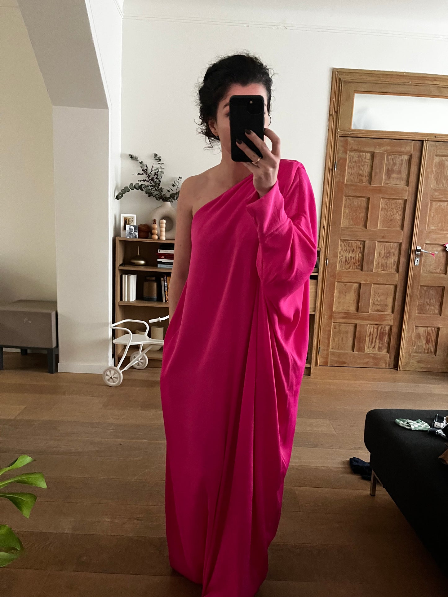 One Shoulder Dress - The Bright Pink One