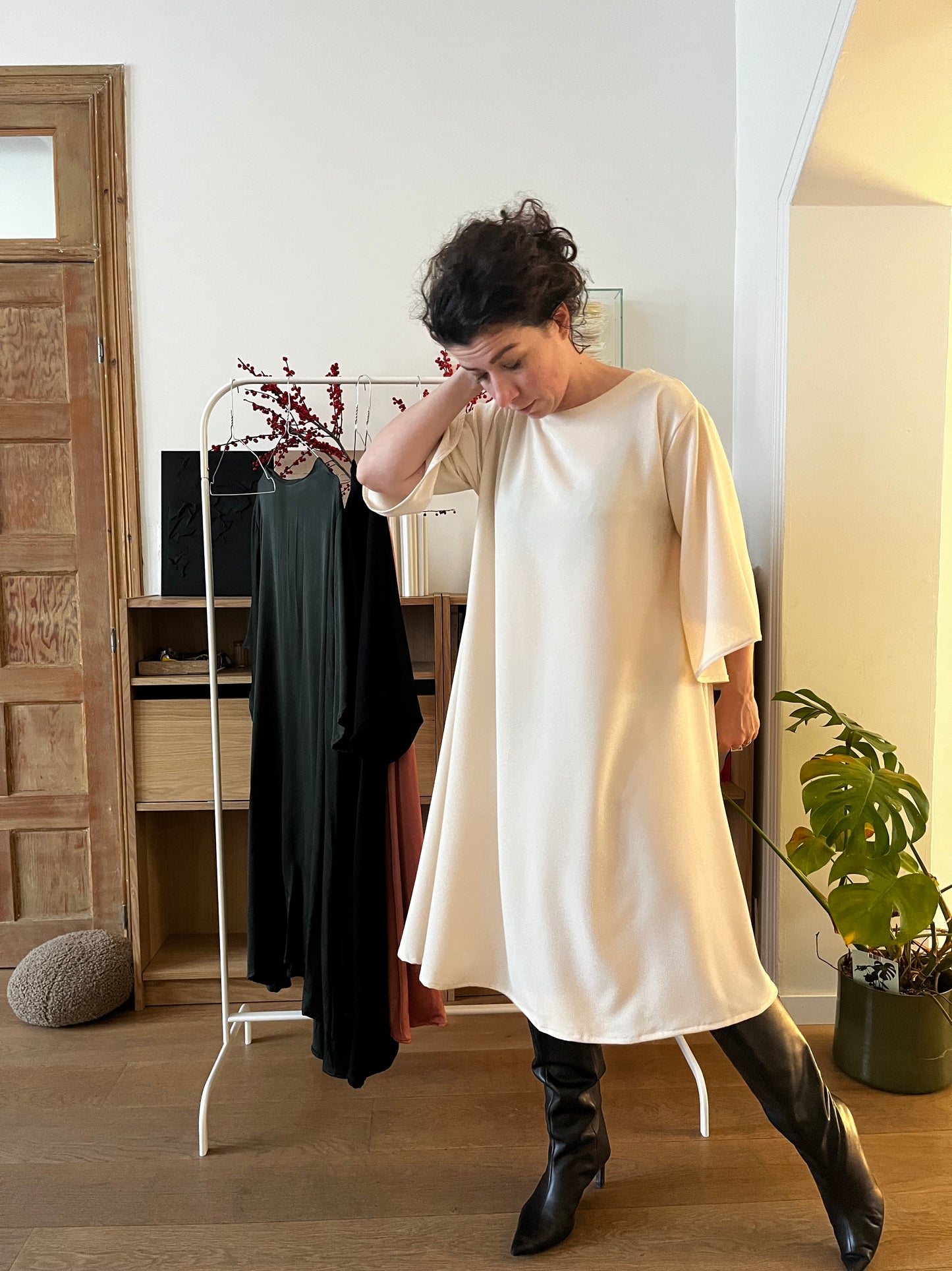 A-Line Dress | Mushroom