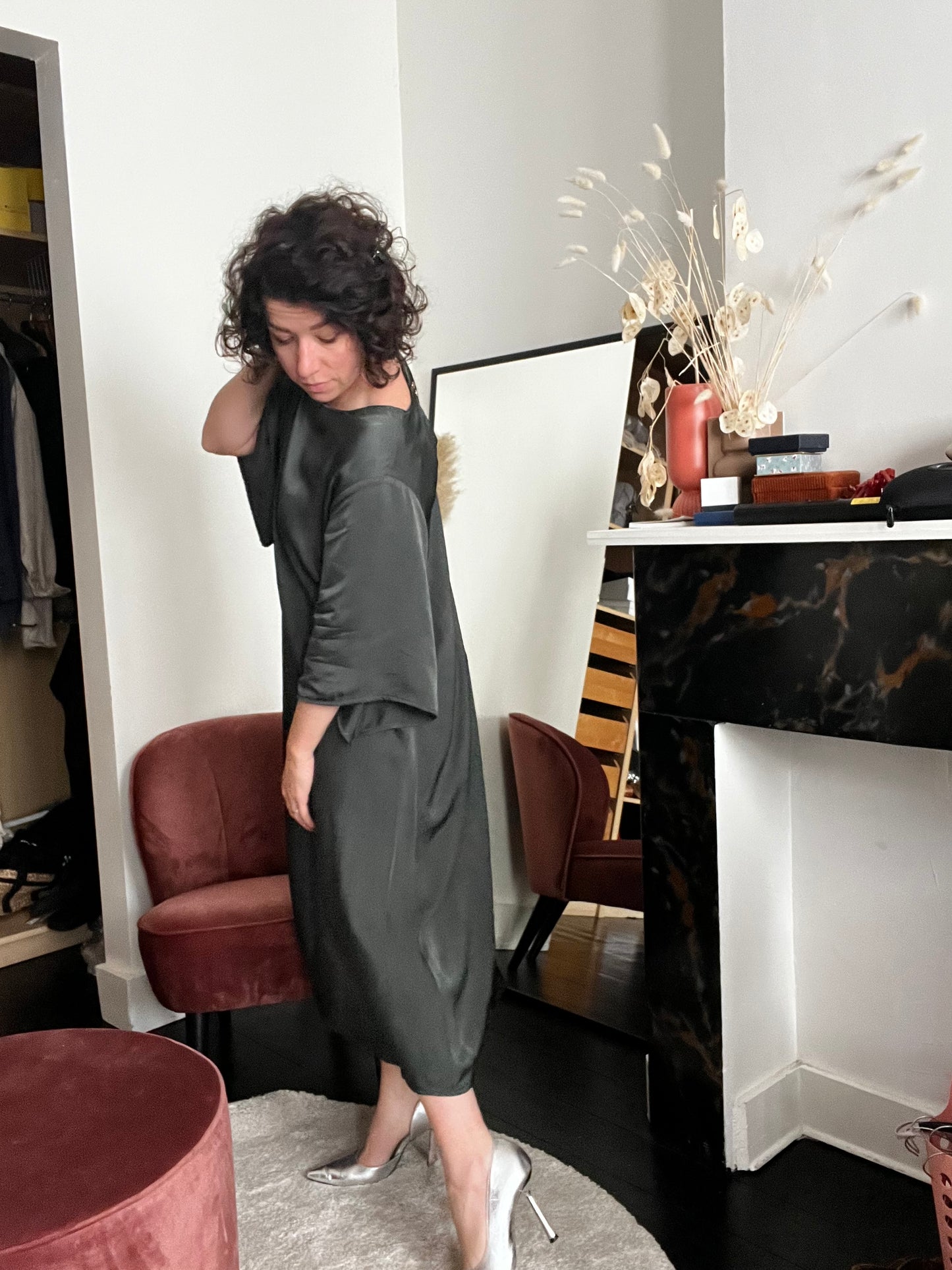 A-Line Dress | Emerald