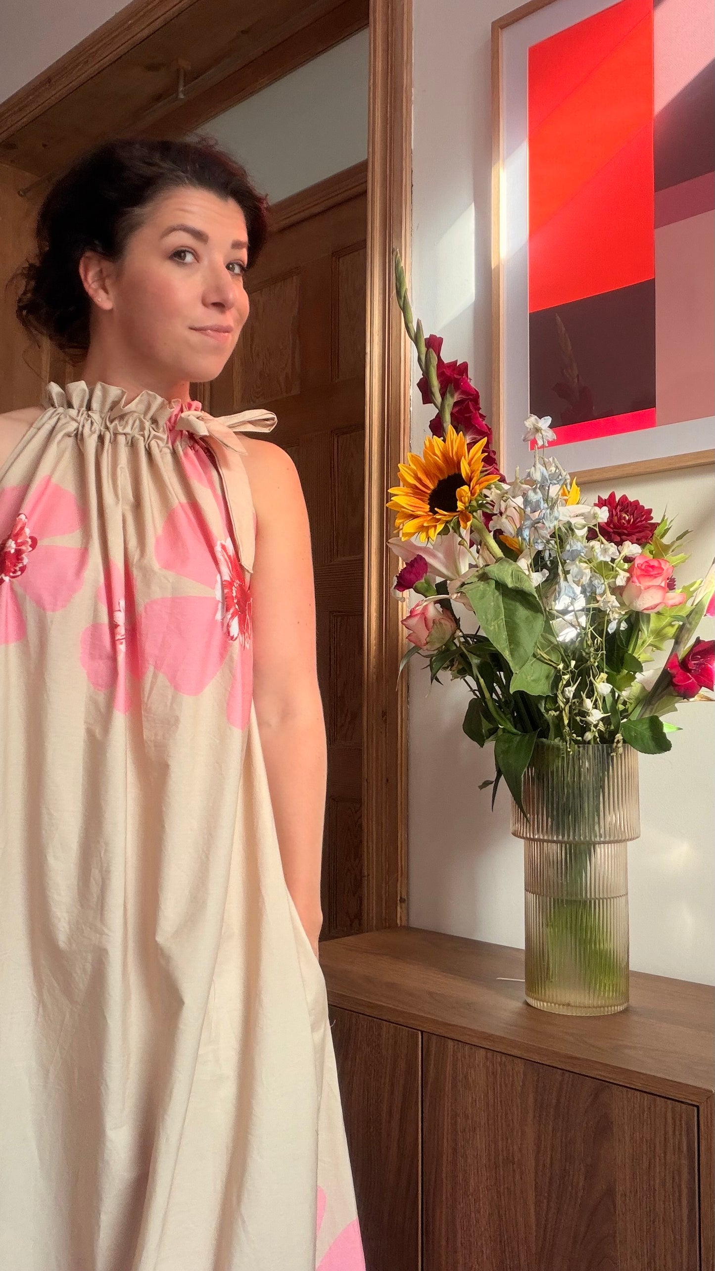 CHPTR IV - The Maxi Dress Pink & Mokka