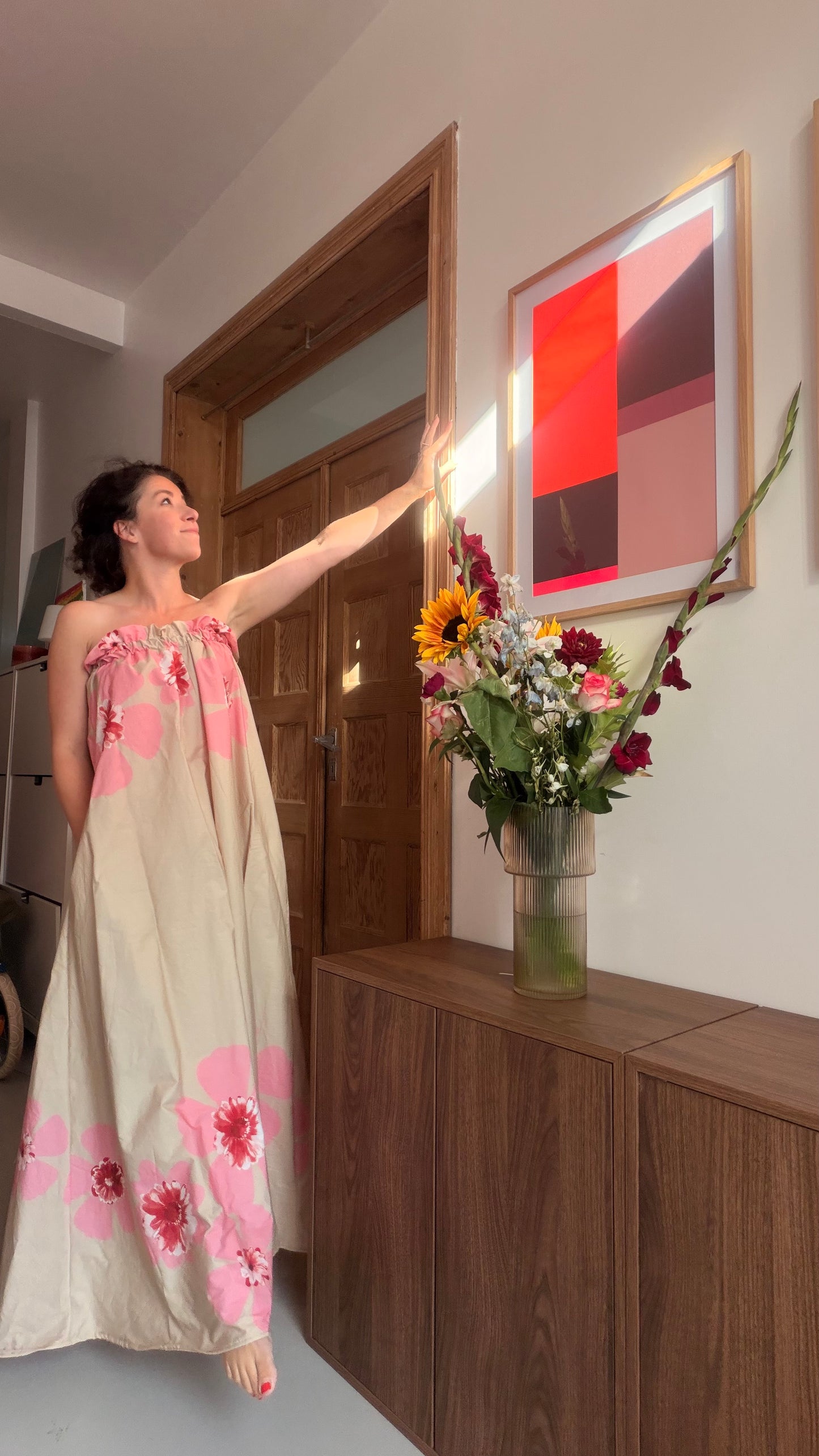 CHPTR VII - The Bandeau Maxi Dress - The Pink & Mocha One