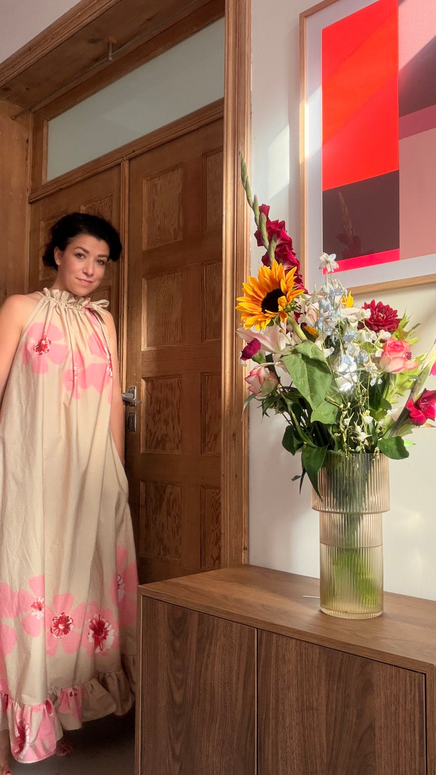 CHPTR IV - The Maxi Dress Pink & Mokka