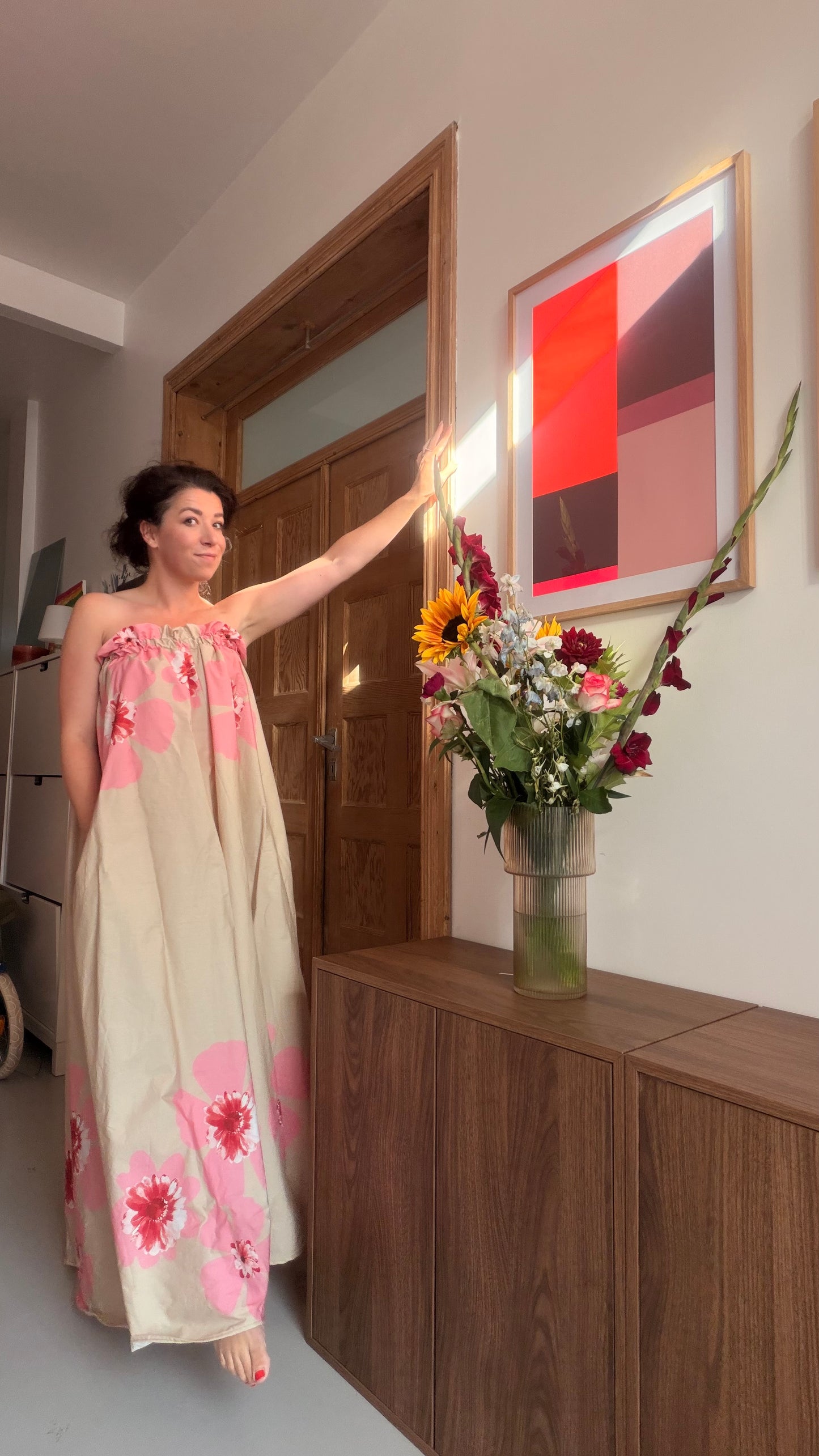 CHPTR VII - The Bandeau Maxi Dress - The Pink & Mocha One
