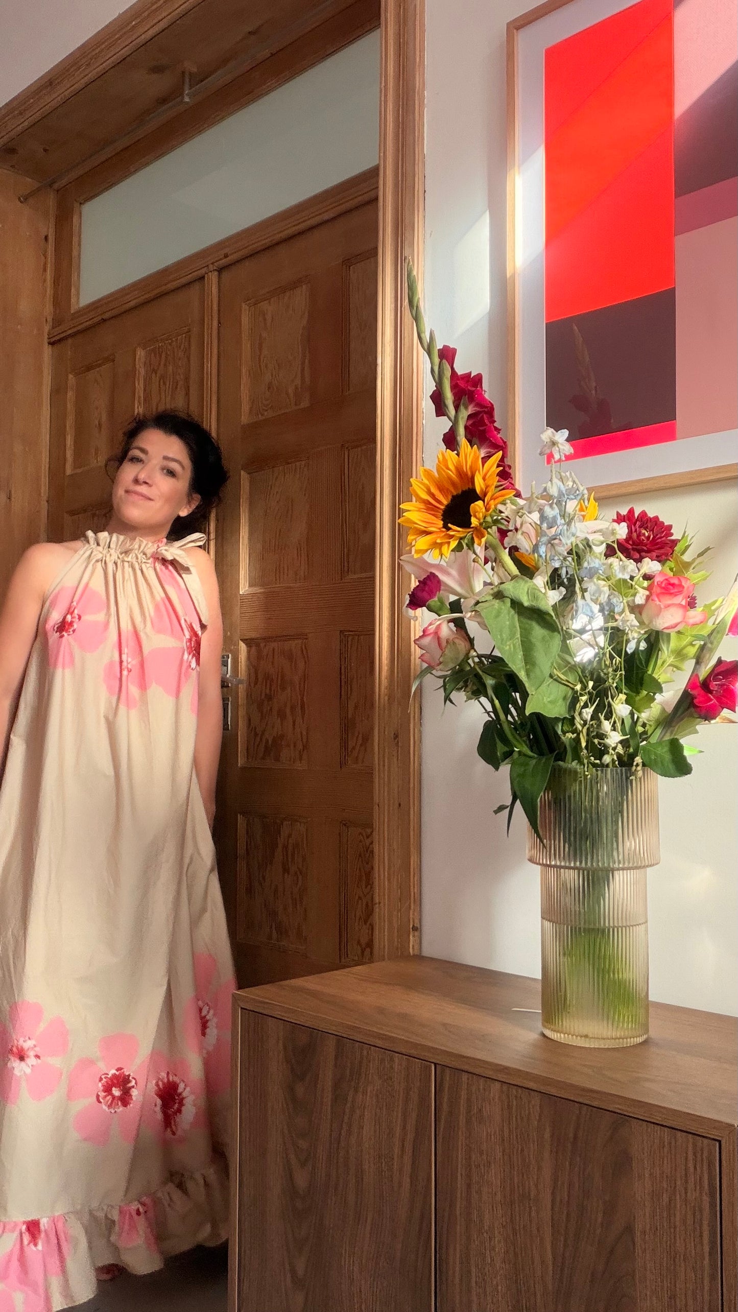 CHPTR IV - The Maxi Dress Pink & Mokka